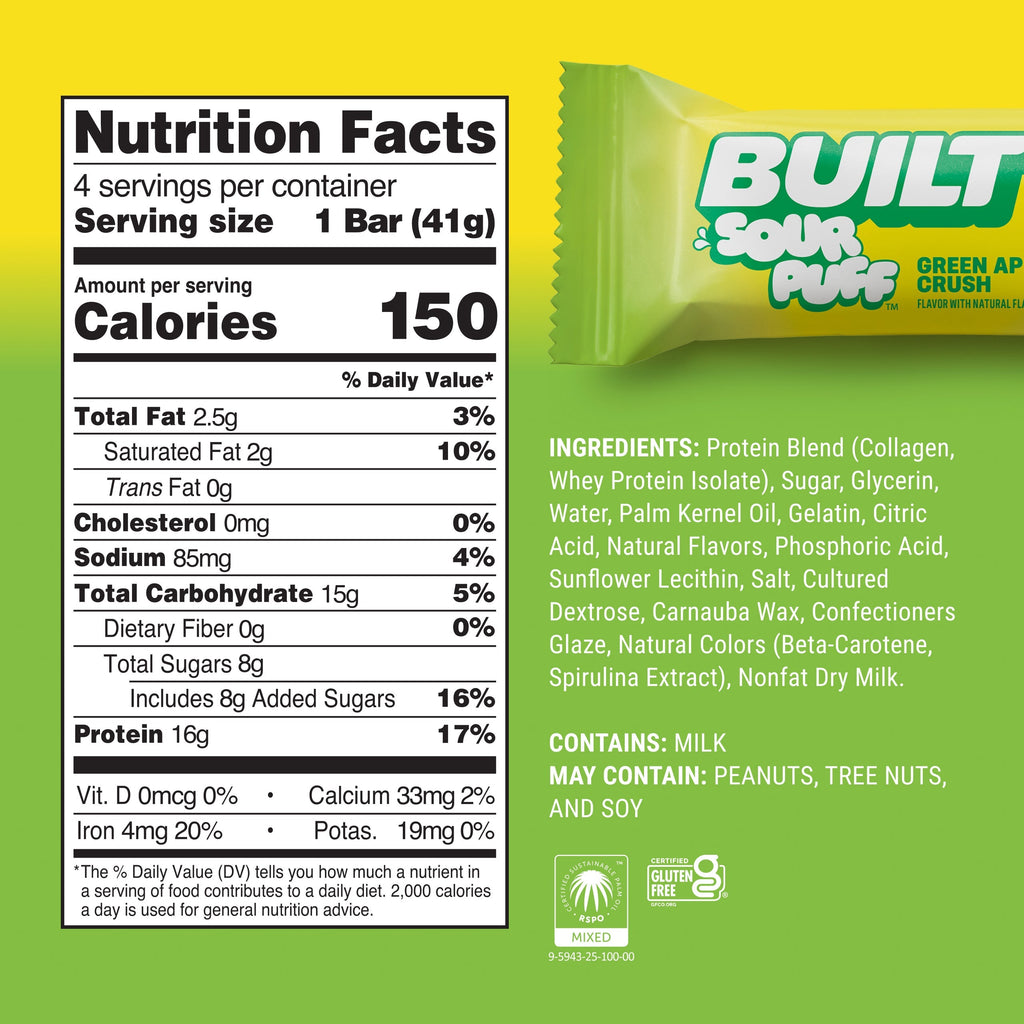 Green Apple Crush Sour Puff 4ct