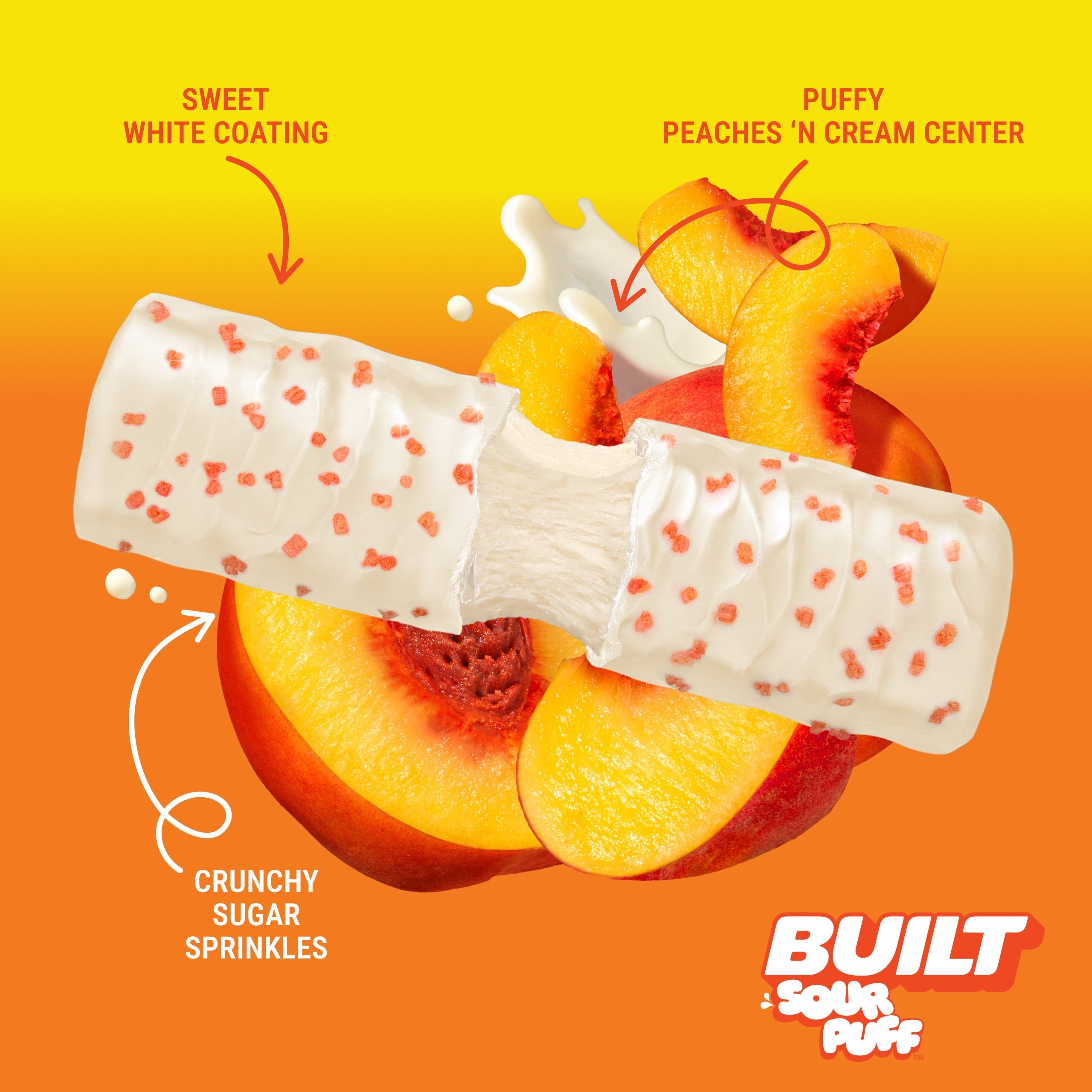 Sweet Peach Punch Sour Puff 4ct